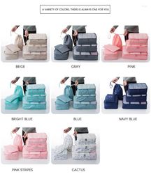 Storage Bags 2023 Shoe Clothe For Travelling Pouch Kit Travel Set 8 Pcs/set Bag Organiser Luggage Suitcase Packing Cub