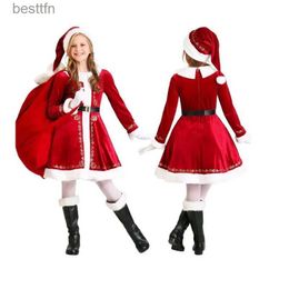 Theme Costume Christmas Cosplay Comes Kids Baby Santa Claus Cos Children Xmas Suit Carnival Party New Year Performance Fancy Outfit GiftL2310