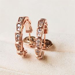 S925 silver hook drop earring with all diamond in 18k rose and Gold Colour plated for women wedding Jewellery gift have box PS4490275k