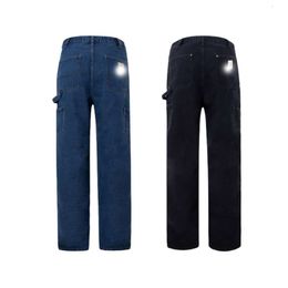 Carharttlys Designer Pants Original Quality Main Line Double Knee Logging Overalls For Men And Women's Straight Casual Denim Pants