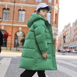 Down Coat Children Boy Winter Jacket Waterproof Hooded Long Warm Outerwear 514 Years Kids Teenager Parka Outfit 231013