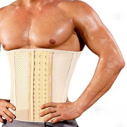 Waist Tummy Shaper AfruliA Men Body Modelling Belt Slim Trainer Shapers Fat Compression Strap Shapewear Cincher Fajas Corset 231013