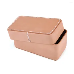 Cosmetic Bags Genuine Leather Bag For Women Casual Vintage Cow Makeup Handbag Toiletry High Quality