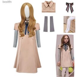 Theme Costume M3gan Cosplay Come Megan Dress Ai Doll Robots Skirt Top Horrible Movie Coat Women Children Cos Suits Outfit GirlsL231013
