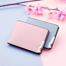 Card Holders PU Credit ID Cards Licence Wallets Case Candy Colour Slim Purses Pocket Mini Bank Holder Coin Dollars Money Bags