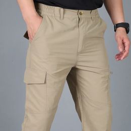 Men's Pants Casual Summer Cargo Pants Men Multiple Pocket Tactical Pants Male Military Trousers Waterproof Quick Dry Plus Size S-5XL Pant 231013