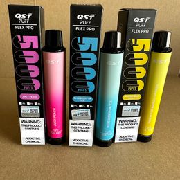 100% Authentic QST cigarettes Rechargeable Puff Flex Pro disposable device vape E Cigarette kits 0% 2% 5% 12ML prefilled 15Colors VS Flow XXL Plus MAX