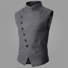 Arrival Dress Vests For Men Work Sleeveless Blazer Jaqueta Colete Masculine Gilet Homme Mens Formal Vest Waistcoat211q