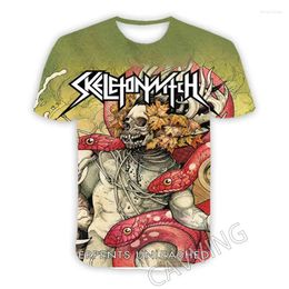 Men's T Shirts Fashion Women/Men's 3D Print Skeletonwitch Band Casual T-shirts Hip Hop Tshirts Harajuku Styles Tops Clothing