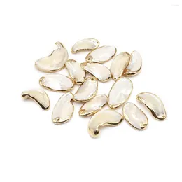 Pendant Necklaces 10 Pcs Irregular Shapes Natural Shell Pendants Charms For Making Jewelry Necklace Gift