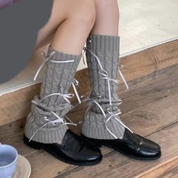 Women Socks Knee High Leg Warmer Boot Long Tube Knitting Ankle Bandage