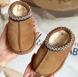 Kids Toddler Tasman II Slippers Tazz Baby boots Chestnut Fur Slides Sheepskin Shearling Classic Ultra Mini Boot Winter Mustard Seed Mules Slip-on Wool Little Big03