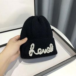 Designers beanie luxurys women beanie summer beach casual hat temperament hundred take solid color letter Skull Caps High quality 265h