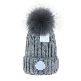 beanie Cap mens designer bucket hats New Fashion Women Ladies Warm Winter Beanie Large Faux Fur Pom Poms Bobble Hat Outdoor M-6258y