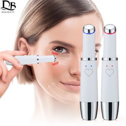 Face Care Devices Electric Eye Face Massager Vibration Heat Anti-Ageing Eye Wrinkle Massager Dark Circle Removal Portable Beauty Care Pen Massage 231012