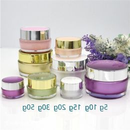 5g 10g 20g 30g Acrylic Cosmetic Cream Jar Bottle Face Cream Pot Lotion Bottle Sample Container Fsrfj