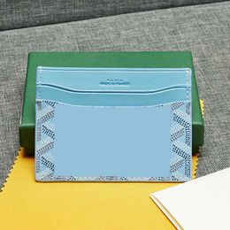 Kartenhalter Designer Geldbeutel Gy Leder Brieftaschen Mini -Brieftaschen Farbe echte Lederkarte Halter Münzgrundtasche Männer und Frauen Brieftet Go Yard Card Halter Schlüssel Ring 2024