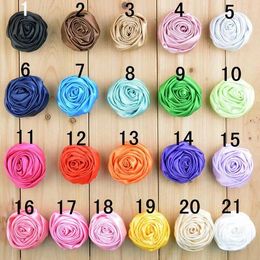 Decorative Flowers 30PCS 5CM Fabric Flower For Kid Headband DIY Craft Can Choose Colors(HMF-81)