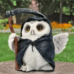 Garden Decorations Products In Halloween Harvester Owl All Saints Day Creative Resin Crafts Garden Desktop Decorations Special Offer 231017