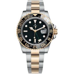 Watch Men's Automatic Diving Watch GMT can rotate ceramic bezel magnifying convex mirror display luminous function