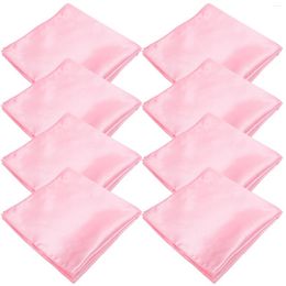 Table Napkin 8 Pcs Napkins Reusable Cloth Absorb Water Washable Festival Satin Party Fabric