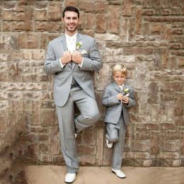 Men's Suits Latest Designs Grey Men For Wedding Boys Child Wear Custom Groom Tuxedos Terno Masculino 3Pieces Costume Homme