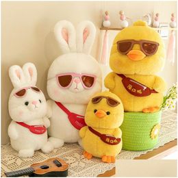 Stuffed & Plush Animals Sunglasses Duck Dolls Plush Toys Cute Little Rabbit Send Girls To Toys Gifts Stuffed Animals Plush Dhlnp