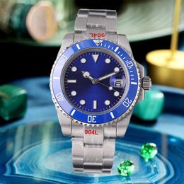 mens watch aaa designer watches 40MM Black Dial Automatic Mechanical fashion vintage style Stainless Steel Waterproof Luminous sapphire ceramic dhgate watchs