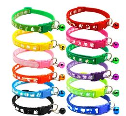 Easy Wear Cat Dog Collar With Bell Adjustable Buckle Dog Collar Cat Puppy Pet Supplies Cat Dog Accessories Small Free SHip