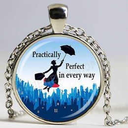 Mary poppins fantasy girl image necklace necklace handmade jewelry274D