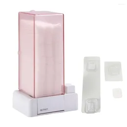 Storage Boxes Cotton Pad Dispenser Food Grade Box Lidded Modern Reusable Plastic Auto Washroom Supplies