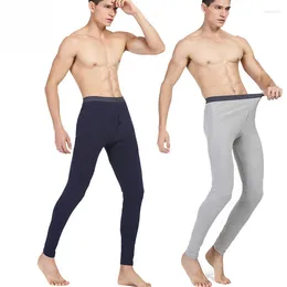 Men's Thermal Underwear Sale Men Solid Pants Cotton Leggings Thin Long Johns Male Warm