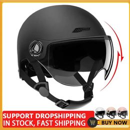 Cycling Helmets Vintage Motorcycle Classic Helmet Retro Scooter Half Men Women Ultralight MTB Road Bike Bicycle 231012