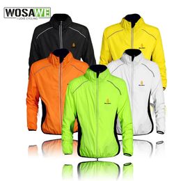 Cycling Jackets WOLFBIKE Splashproof Cycling Jackets Impermeable Ciclismo Sports Men Breathable Reflective Jersey Clothing Bike Long Sleeve Coat 231013