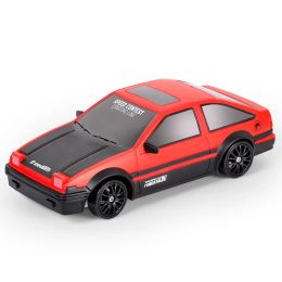 Radio-controlled Car AE86 Four-wheel Drive High-speed Drift Racing Car Charging Wake up Children Boy GTR Sports Car Model