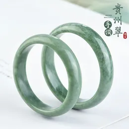 Bangle Authentic Natural Jade Bracelet Women's Colour Guizhou Cuipiaohua Child Small Gift