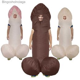 Theme Costume Penis Iatable Comes For Adult Sexy Dick Jumpsuit Funny Dress Disfraz Holiday Paty Halloween Anime Cosplay SuitL231013