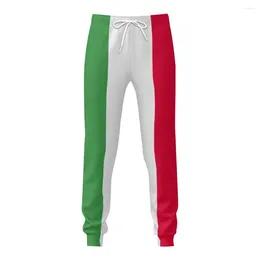 Men's Pants Italy Flag Mens Sweatpants With Pockets Joggers For Men Sports Casual Sweat Drawstring