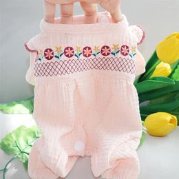 Dog Apparel Spring Summer Pet Clothes Kitten Puppy Thin Jumpsuit Small And Medium-sized Cute Pyjamas Four Legged Yorkshire