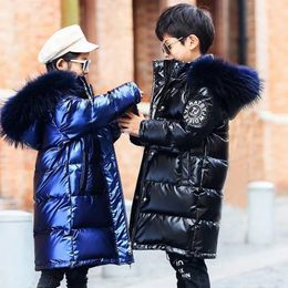 Down Coat 5-14 Years Teenager Winter Jackets For Boys Girls Coat Thicken Warm Kids Parkas Fashion Hooded Waterproof Outwear Child Clothing 231013