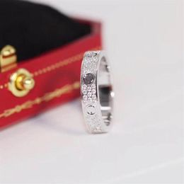 V gold punk band ring with diamond narrow middle wide size for women and girl friend part3228