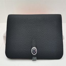 Realfine888 3A Dogon Duo Combined Wallet Togo Calfskin Leather Purse For Women with Dust Bag Box234V