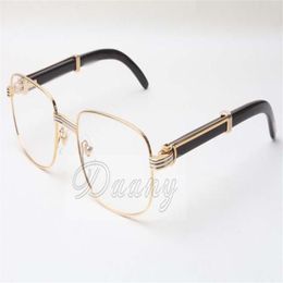 New square natural black speaker glasses 7381148 Men and women glasses can be equipped with myopia lenses glasses Size 56-21-13210K