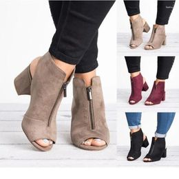 Dress Shoes Women High Heel Sandals Summer Fashion Rome Ladies Zipper Sexy Solid Colour Casual Female Party Plus Size