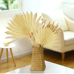 Decorative Flowers Dried Palm Fan Leaves Wedding Flower Arrangement Dekoration Leaf Window Reception Tail Grass Home Table Decor