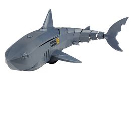 RC Submarine Shark New 2.4G Remote Control Electric Shark Rechargeable Water Children's Electric Toy Gift Remote Control Boat