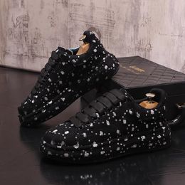 Canvas Breathable Men's Fashionable Fashion Glitter Board Youth Round Head Korean Men Sports Casual Shoes 10A60 a373b