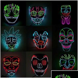 Party Masks Party Masks Arty Led Light Eagle Dancer Cat Head Fashion Cool Mask From The Purge Election Year Great For Festival Cosplay Dh42A