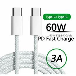 Newest 60W PD USB C To USB C Data cable For Samsung Xiaomi Phone 15 Type C Fast Charging Cable