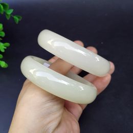 YunnanBangle Ruifan High Quality White Jade Bracelet Charm Jadeite Jewellery Fashion Amulet Gifts for Women Fine Jewellery YBR583 231012